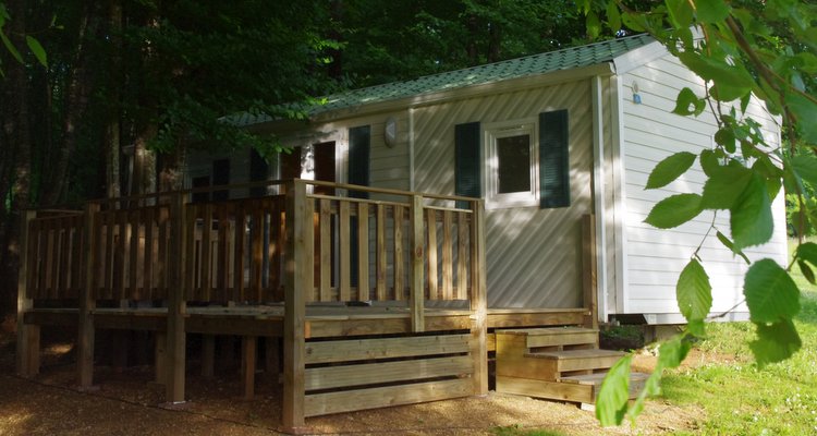 Mobil-home terrasse